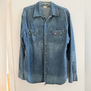 Levi’s snap denim shirt